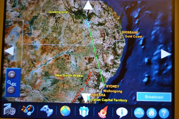 im Anflug auf Sydney