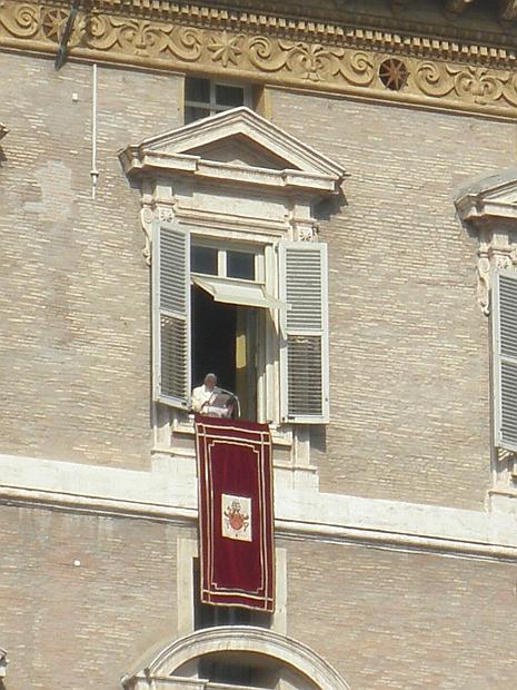 sonntags um 12.00 Uhr auf dem Petersplatz