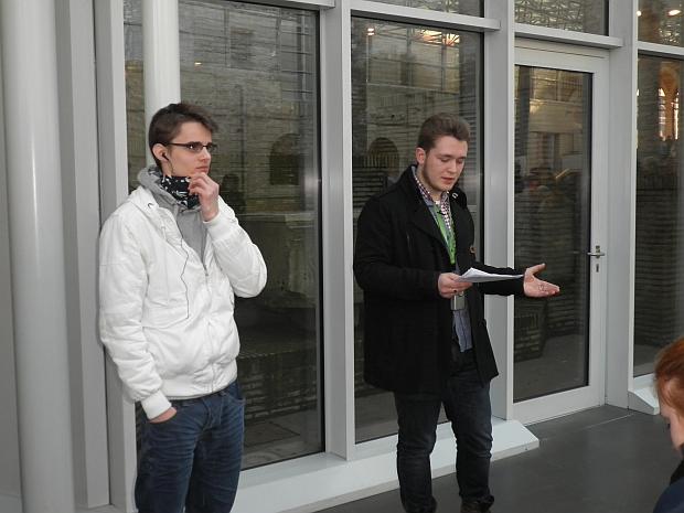 Vortrag von Max und Tino in den Vatikanischen Museen