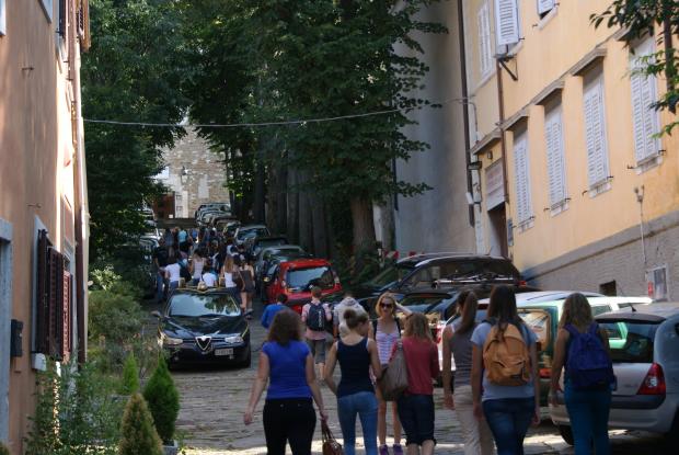 &hellip;und Aufstieg zur Kathedrale in San Giusto&hellip;